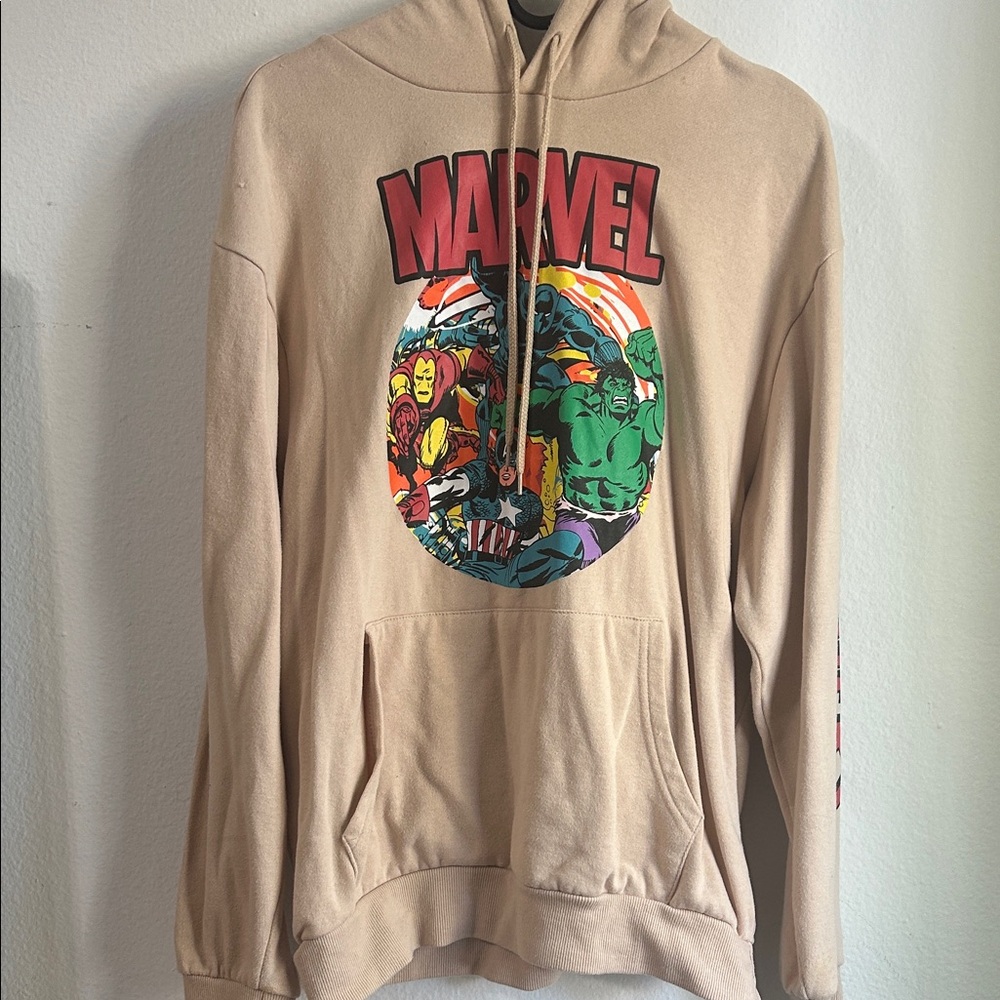 Marvel Tan Avengers Hoodie